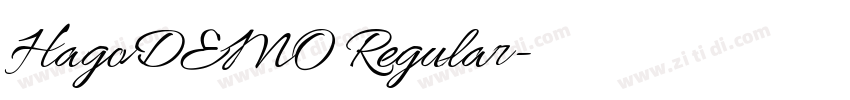 HagoDEMO Regular字体转换 HagoDEMO Regular字体转换